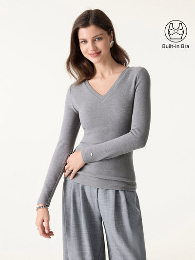 MaxWarm V-Neck Long Sleeve Brami