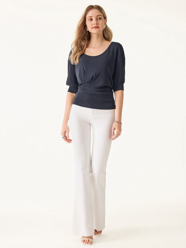OGLmove Scoop Neck Short Sleeve Tucked Tee
