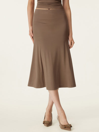 Breezy Pull-on Mermaid Midi Skirt