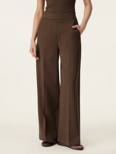 High Rise Wide Leg Trouser with Pockets