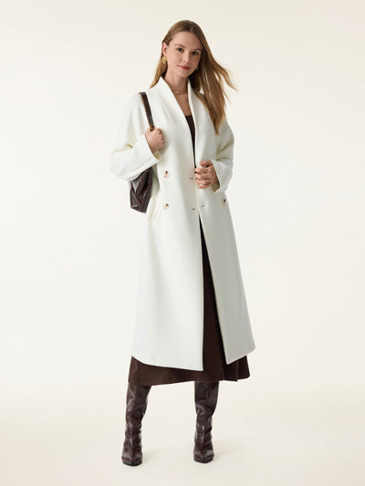 Double-breasted Stand Collar Coat