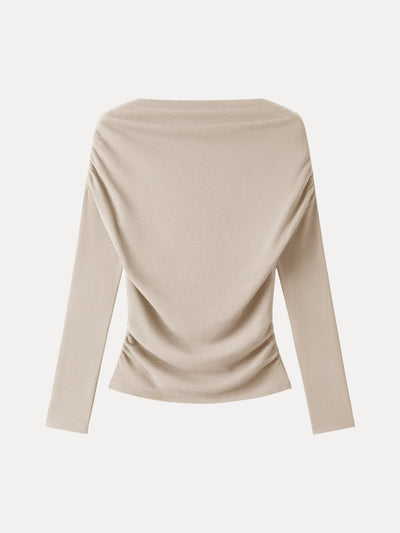 ProWarm Drop Shoulder Ruched Top