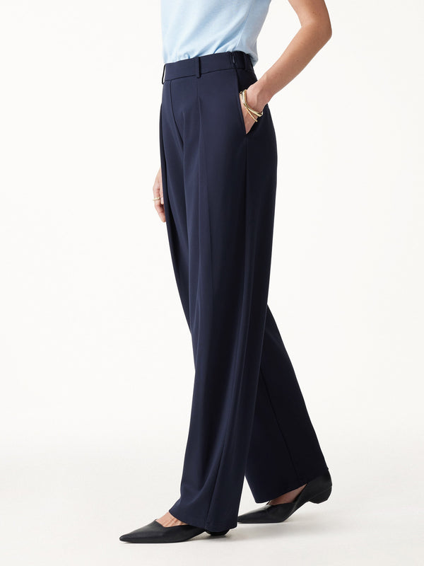 OGLmove Ponte High-Rise Barrel Pants with Pockets