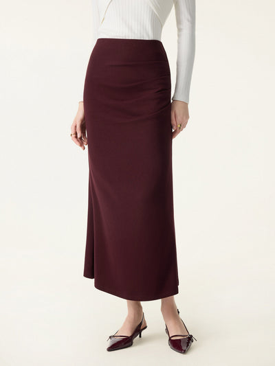 ProWarm Stretchy Tucked Flare Maxi Skirt