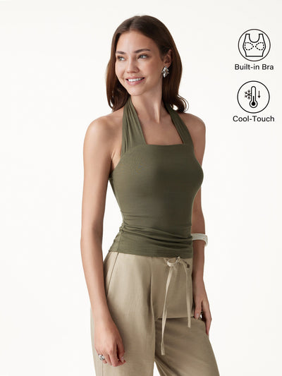 OGLmove CoolTouch Halter Going-Out Bra Top
